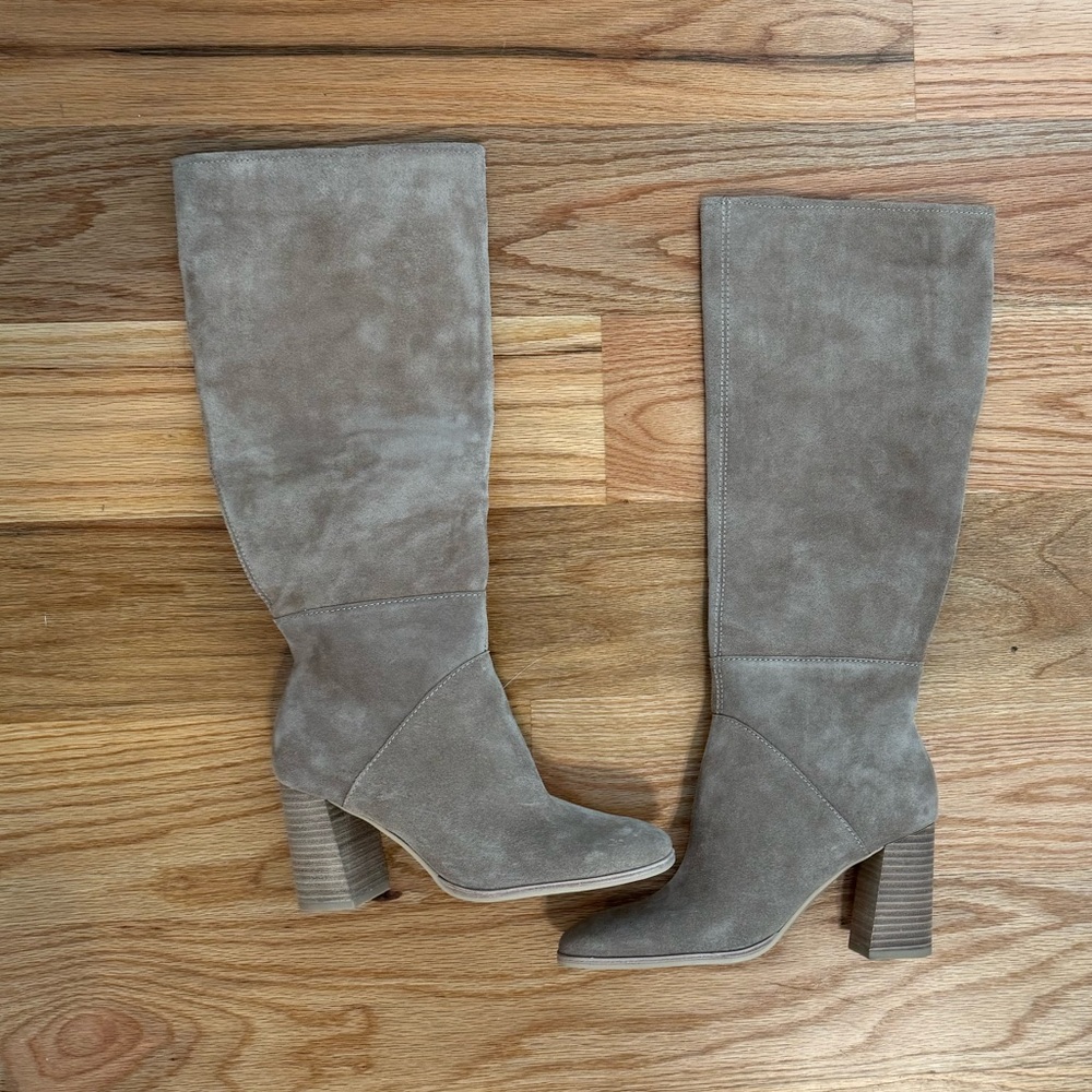 Dolce Vita Taupe Heeled Boots
